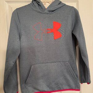 Boys Under Armour Grey Hoodie Sweatshirt